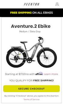 1. Fill Your Cart with Aventon Electric Bikes