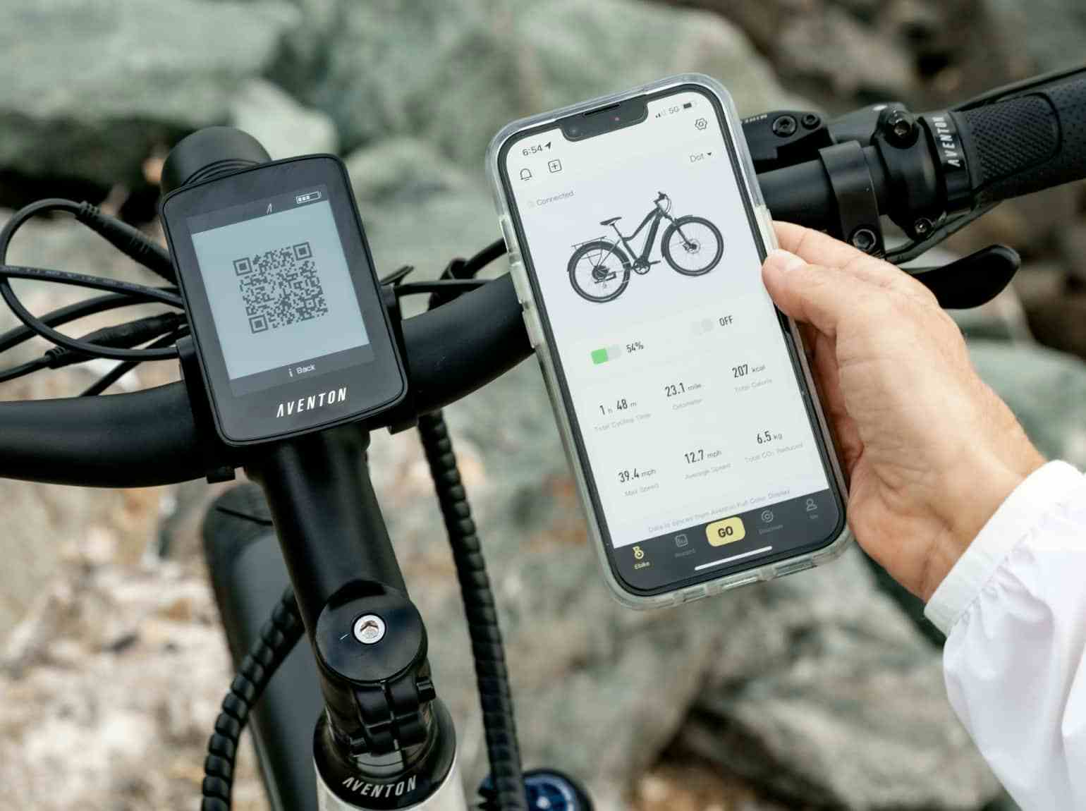 Level electric bike in the streets